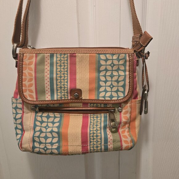 FOSSIL Women's Multi-Colors/Patterns Patchwork Crossbody Handbag - Small - Picture 10 of 10